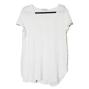 Cut Loose San Francisco Womens Large Linen Tunic Top LAGENLOOK Boho White